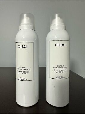 OUAI Super Dry Invisible Dry Shampoo - Lot of 2 4.5 Fl oz Bottles - New & Unused